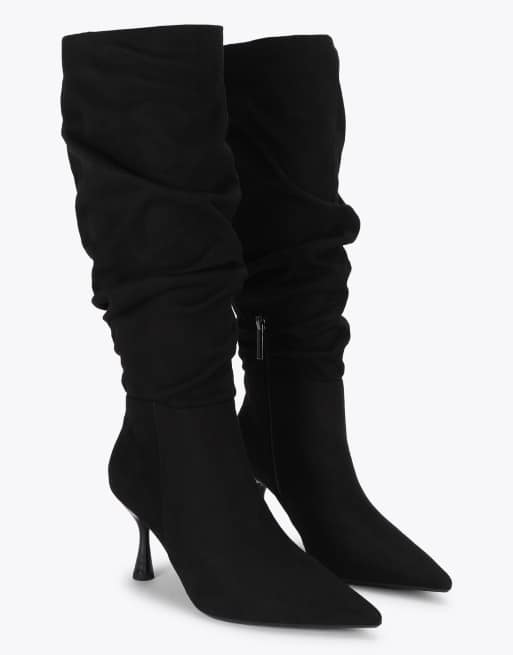 KG Kurt Geiger Autumn slouch knee boots in black, 2 of 4