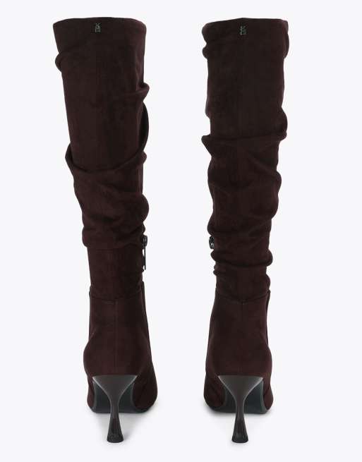 KG Kurt Geiger Autumn slouch knee boots in brown, 3 of 4