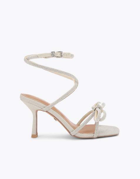 KG Kurt Geiger Avery sandal heeled sandals in silver - view 1