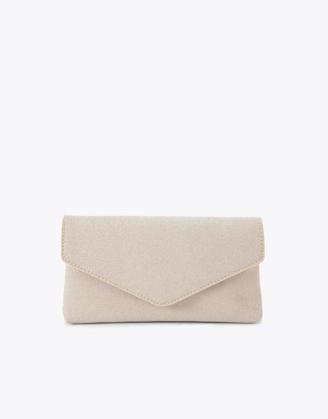 KG Kurt Geiger Bella clutch in gold - view 1