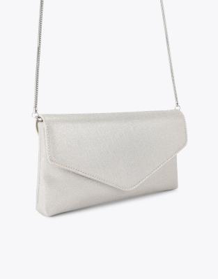 Kg Kurt Geiger Bella Clutch In Silver
