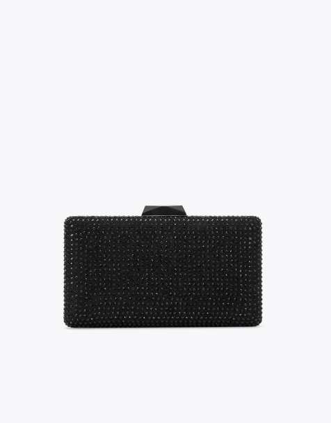 KG Kurt Geiger Bella gem clutch in black - view 1