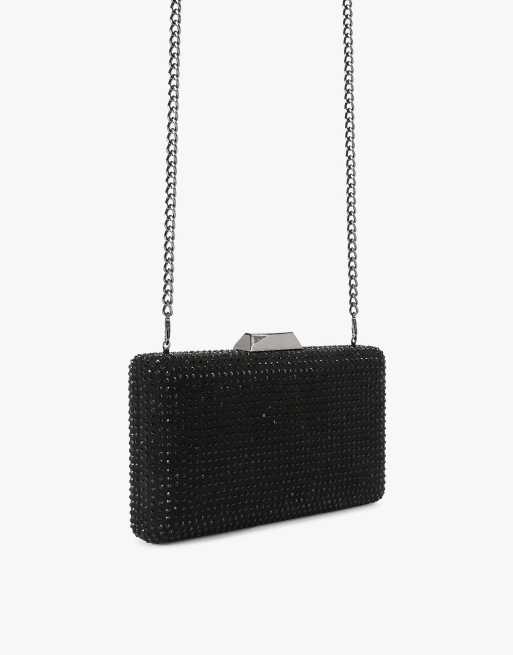 KG Kurt Geiger Bella gem clutch in black ASOS
