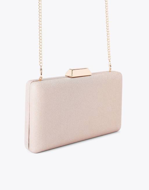 KG Kurt Geiger Billy clutch in gold combination