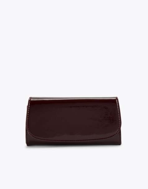 KG Kurt Geiger Blake clutch in wine - view 1