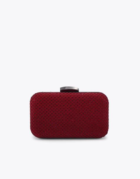 KG Kurt Geiger Brooke clutch in red - view 1