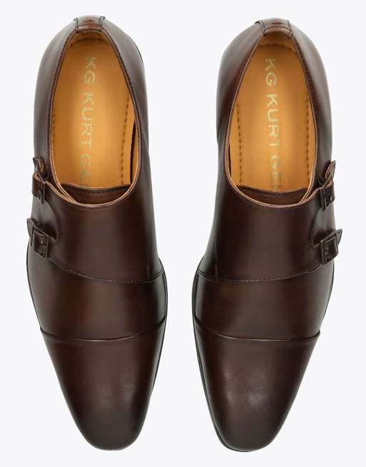 KG Kurt Geiger Collins monk shoes in brown, 2 of 4
