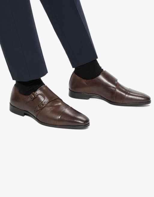 KG Kurt Geiger Collins monk shoes in brown, 4 of 4