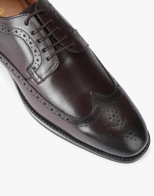 KG Kurt Geiger Donovan brogue boots in brown, 4 of 4