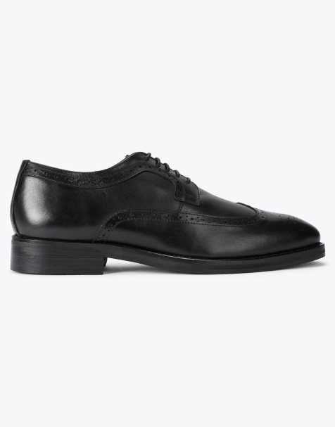 KG Kurt Geiger Donovan brogue shoes in black - view 1