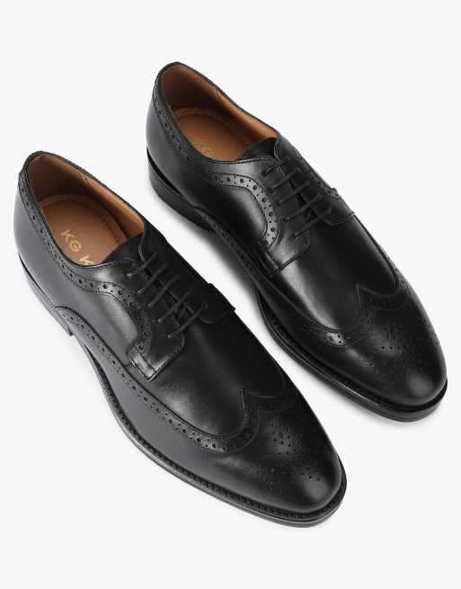 KG Kurt Geiger Donovan brogue shoes in black, 2 of 4