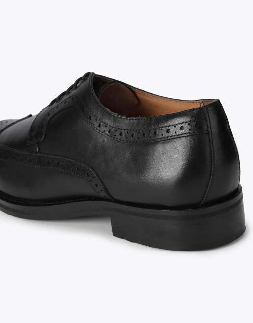 KG Kurt Geiger Donovan brogue shoes in black, 3 of 4