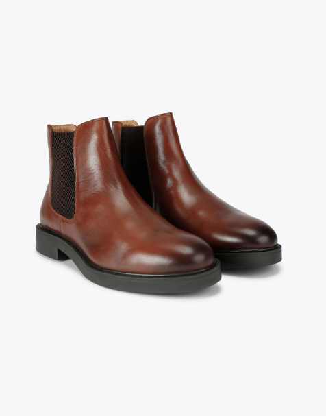 KG Kurt Geiger Douglas chelsea boots in mid brown - view 1