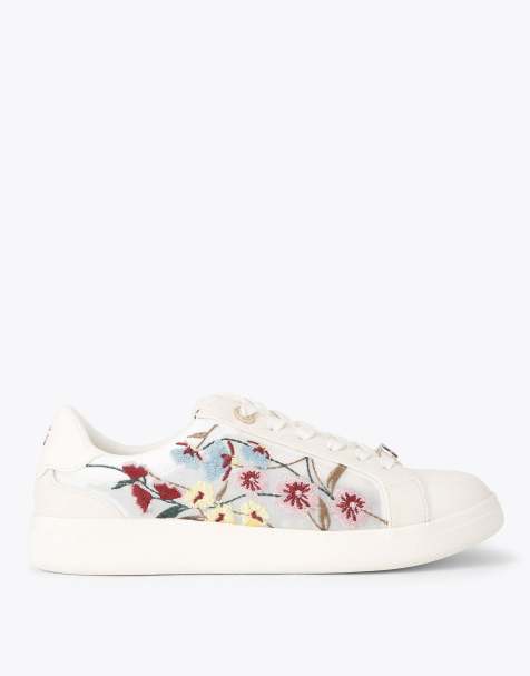 KG Kurt Geiger Eliza embroidery trainers in white other - view 1