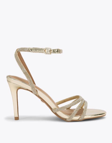 KG Kurt Geiger Fancy heeled sandals in gold - view 1