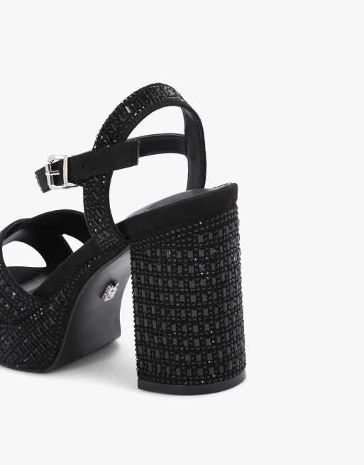 KG Kurt Geiger Fleur platform heeled sandals in black, 2 of 4