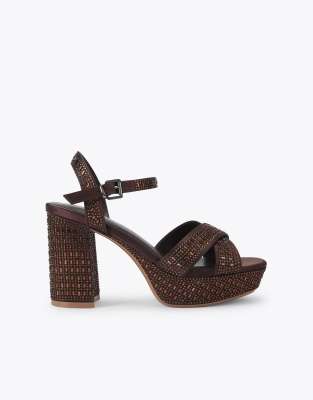  Fleur platform heeled sandals 