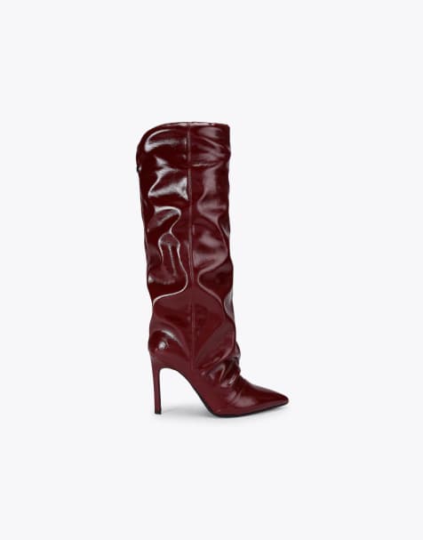KG Kurt Geiger Frenchy knee boots in wine - view 1