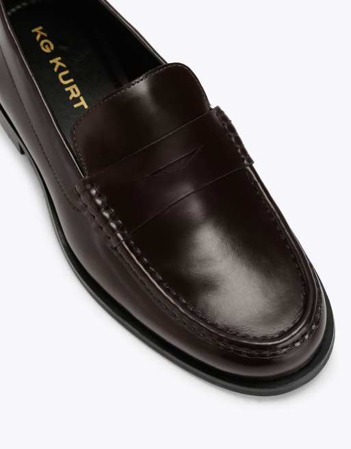 KG Kurt Geiger Gene loafers in wine, 4 of 4