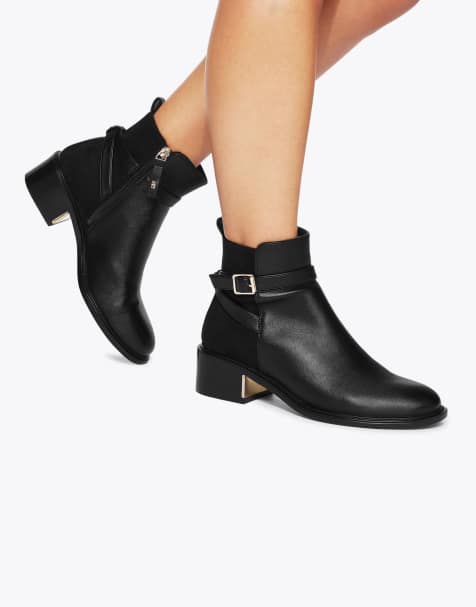KG Kurt Geiger Helen low ankle boots in black - view 1