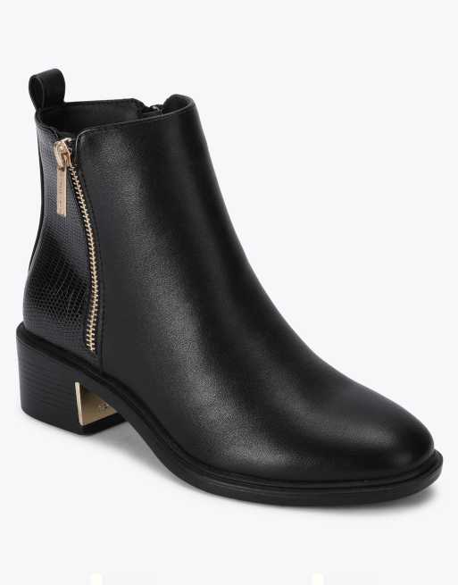 KG Kurt Geiger Helen zip mid ankle boots in black, 2 of 4