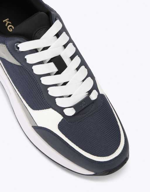 KG Kurt Geiger Jesse trainers in blue dark combination, 4 of 4