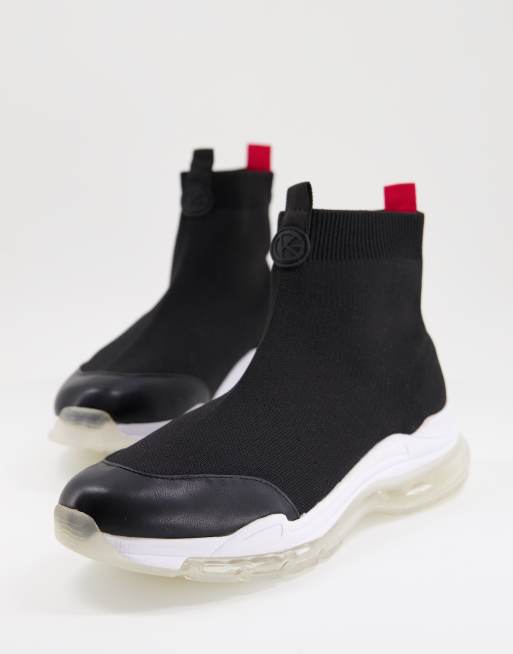KG Kurt Geiger – Kairo – Svarta sneakers i sockmodell