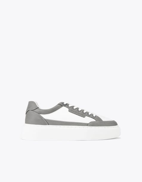 KG Kurt Geiger Kinsley retro trainers in white comb - view 1