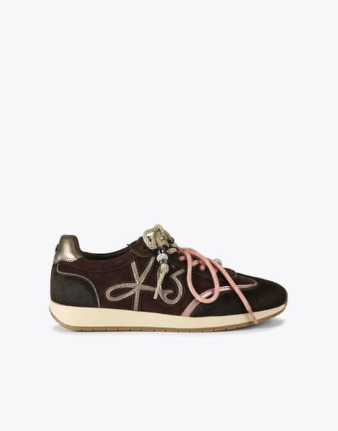 KG Kurt Geiger Lala real suede trainers in brown other - view 1
