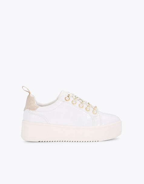 KG Kurt Geiger Lighter pearl2 trainers in white - view 1