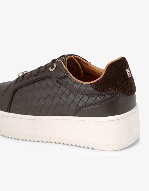 KG Kurt Geiger Lighter weave trainers in brown, 3 of 4
