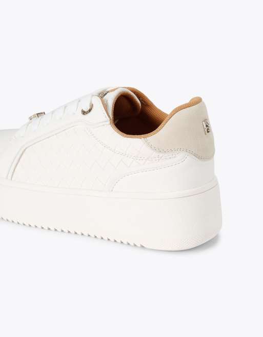 KG Kurt Geiger Lighter weave trainers in white, 3 of 4