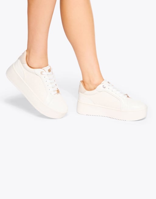 KG Kurt Geiger Lighter weave trainers in white, 4 of 4