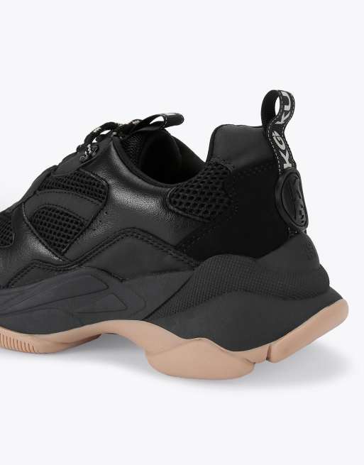 KG Kurt Geiger Lila lace up trainers in black, 3 of 4