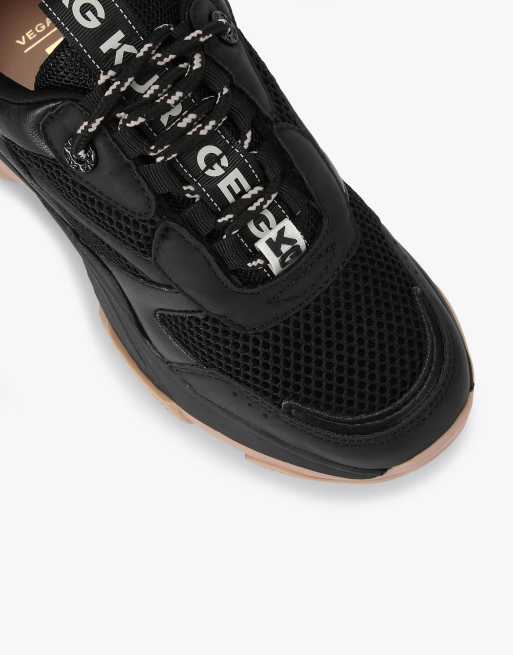 KG Kurt Geiger Lila lace up trainers in black, 4 of 4