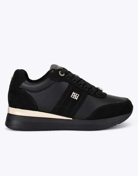 KG Kurt Geiger Lina laceup trainers in black - view 1