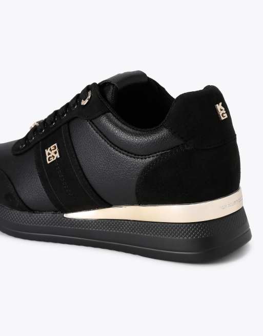 KG Kurt Geiger Lina laceup trainers in black, 3 of 4