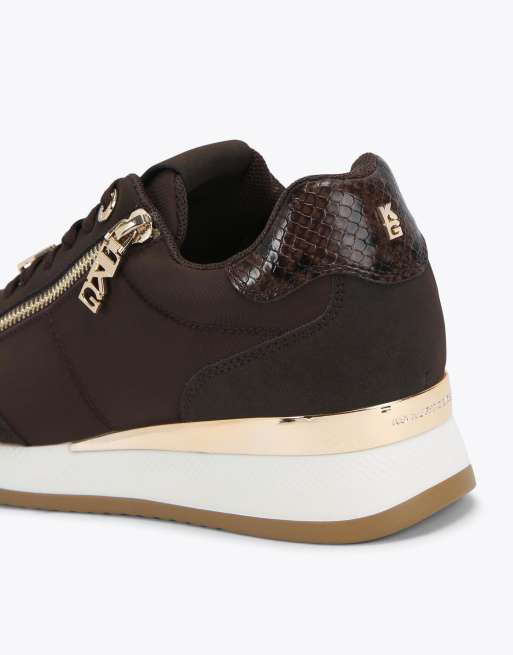 KG Kurt Geiger Lina2 trainers in brown, 3 of 4