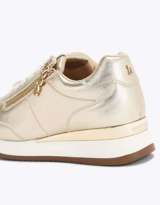 KG Kurt Geiger Lina2 trainers in gold, 3 of 4