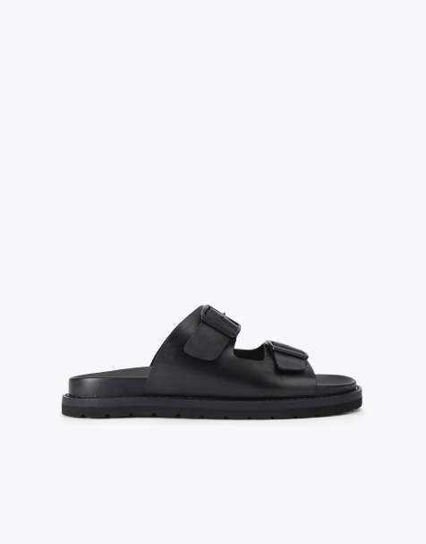 KG Kurt Geiger Lisbon sliders in black - view 1