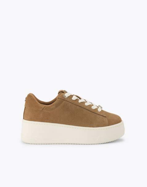 KG Kurt Geiger Logic trainers in camel - view 1
