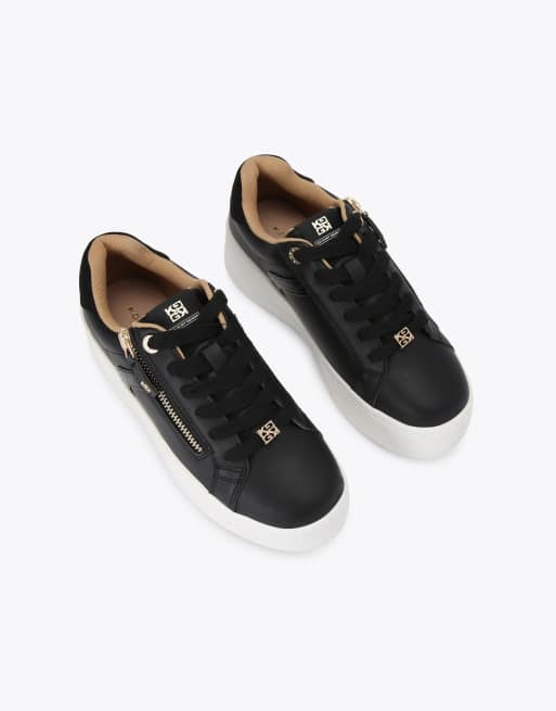KG Kurt Geiger Lottie lace up trainers in black ASOS