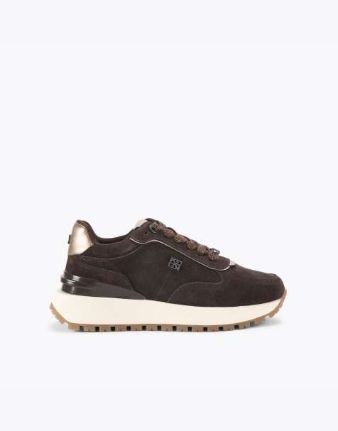 KG Kurt Geiger Louisa2 trainers in brown suede - view 1
