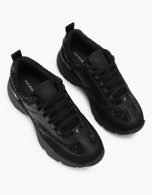 KG Kurt Geiger Lush trainers in black combination, 2 of 4
