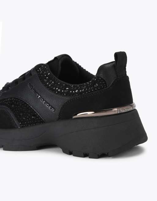 KG Kurt Geiger Lush trainers in black combination, 3 of 4