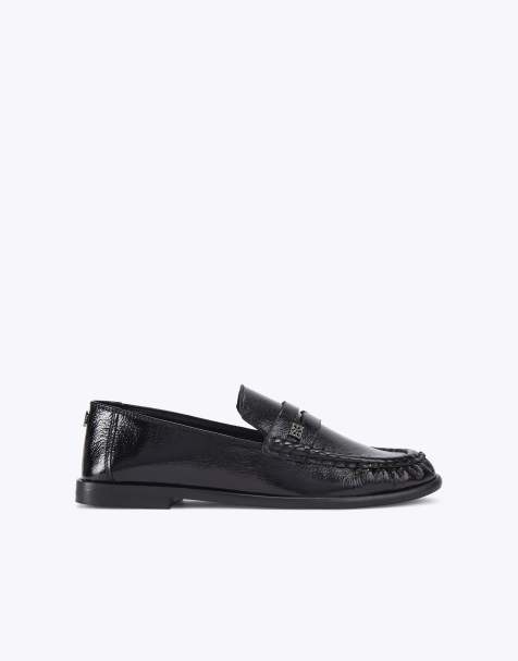 KG Kurt Geiger Mae flat shoes in black leather - view 1