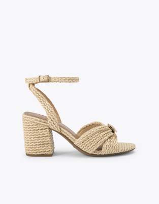  Muna heeled sandals in beige combination