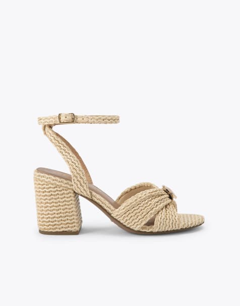 KG Kurt Geiger Muna heeled sandals in beige combination - view 1