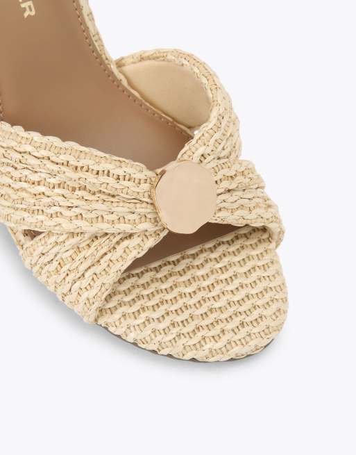 KG Kurt Geiger Muna heeled sandals in beige combination, 4 of 4