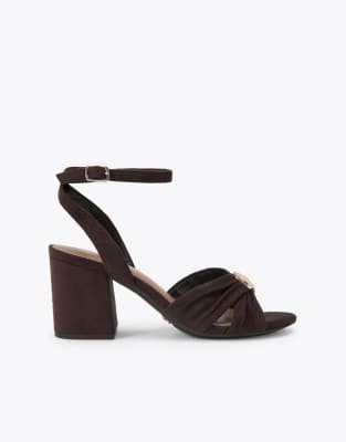  Muna heeled sandals in mid brown